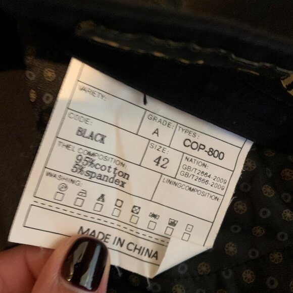 Public Denim Men's Black Jeans Size 42 - Picture 4 of 4